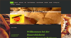 Desktop Screenshot of bauernbaeckerei-benninghoven.de